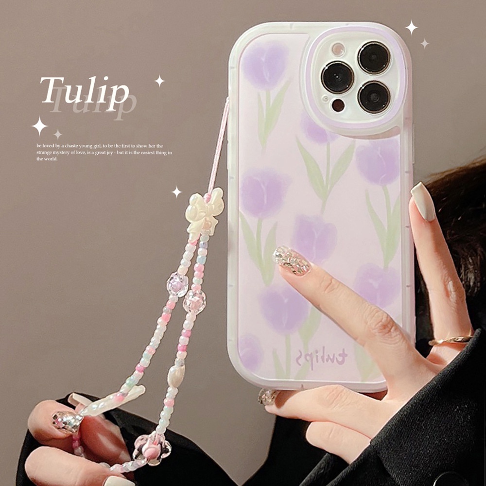 Soft Case Tpu Transparan Frame Bulat Dengan Gelang Untuk iPhone 13 13pro 13prm 11 7Plus 8Plus Xr XS 13 12pro Max