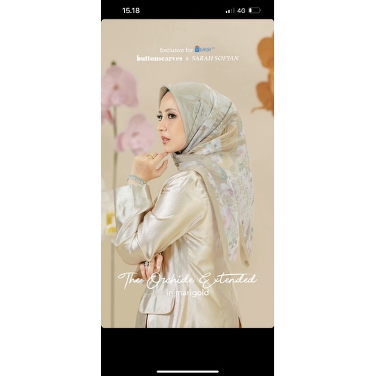 ORCHID EXTENDED SERIES RUGBY TAN MARIGOLD DARK CYAN POWDER PINK BUTTONSCARVES