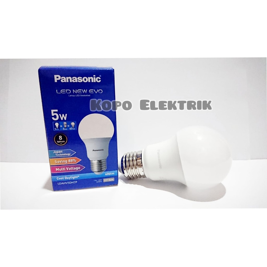 Lampu LED Bulb Panasonic New Evo 5 Watt