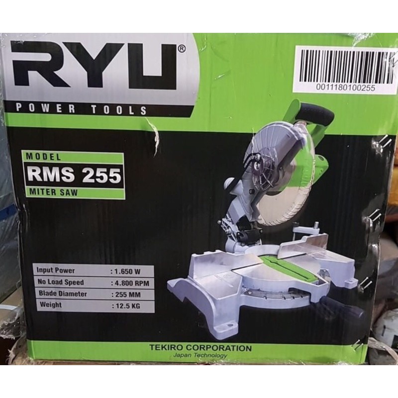 RYU RMS255 RMS 255 MESIN POTONG ALUMUNIUM MITRE SAW MITER SAW MITTER SAW 10 INCH