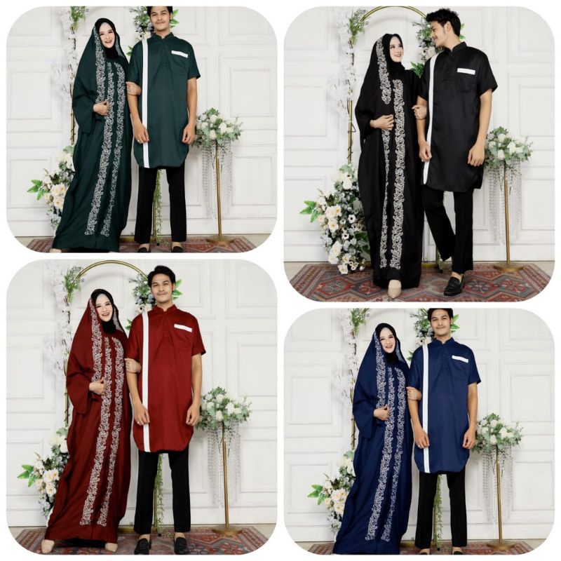 SET COUPLE HIDAYAH JUMBO XXL KAFTAN COUPLE BAJU LEBARAN KAFTAN BIGSIZE BAJU GAMIS JUMBO COUPLE BAJU 