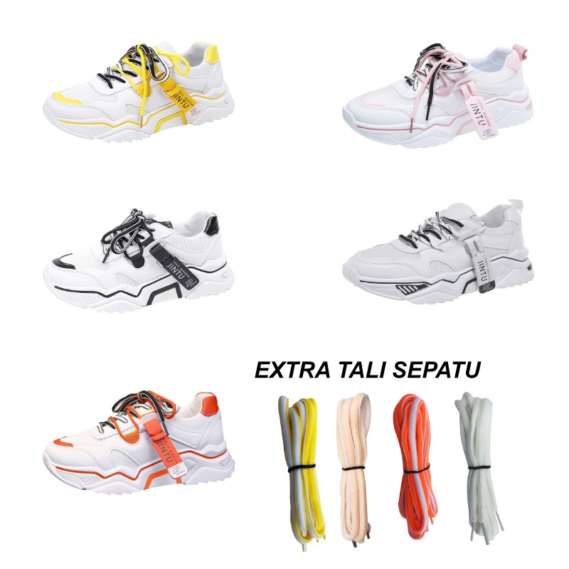 Sepatu Olahraga Wanita Putih Sneaker Fashion Korea Sepatu Sneakers Cewek sport SP-014