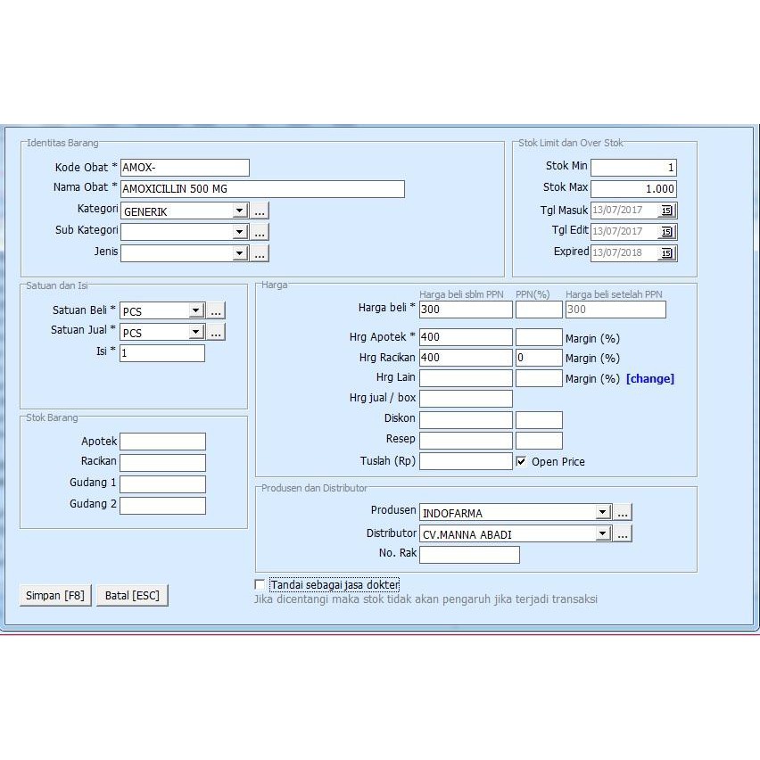 PAKET KASIR PRINTER | SCANNER | SOFTWARE APOTEK APOTIK