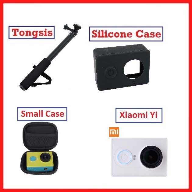 ( 16 in 1) Paket Hemat Action Camera Xiaomi Yi Baru Bergaransi-1