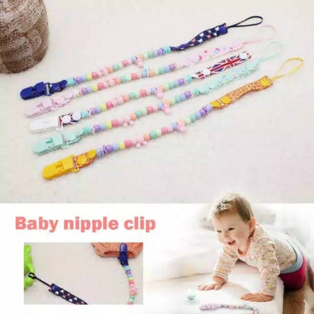 Klip tali empeng pacifier holder anti jatuh penjepit teether