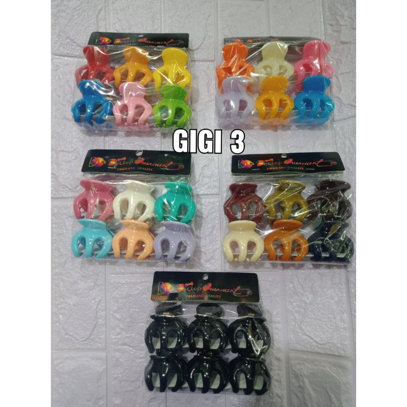 (ISI 6) JEDAI/JEPIT RAMBUT ORI IMPORT UKURAN 5CM