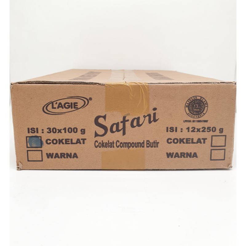 

L'agie Safari Cokelat Compound Butir 30x100g