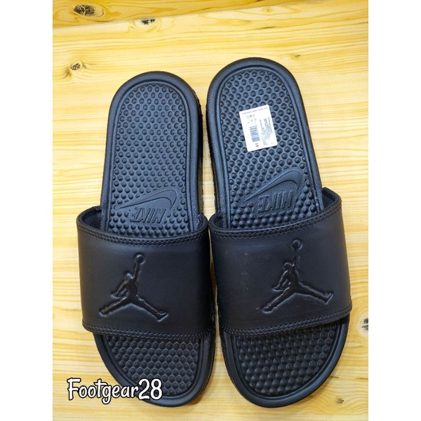 SANDAL SLIDE NIKE JORDAN BLACK / SANDAL SELOP NIKE FULL BLACK GRADE ORI