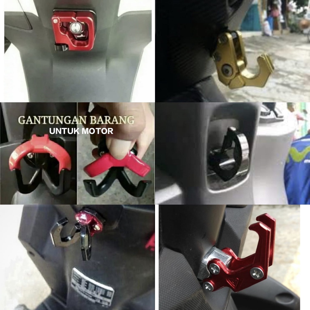 gantungan barang untuk semua tipe motor bahan cnc kuat tahan bisa untuk bawaan barang berat