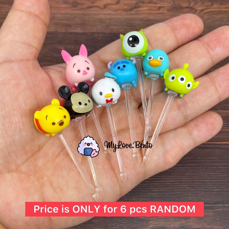Tusukan Bento Food Picks Foodpick Garpu Bento Tsum Tsum Disney Hiasan Bento