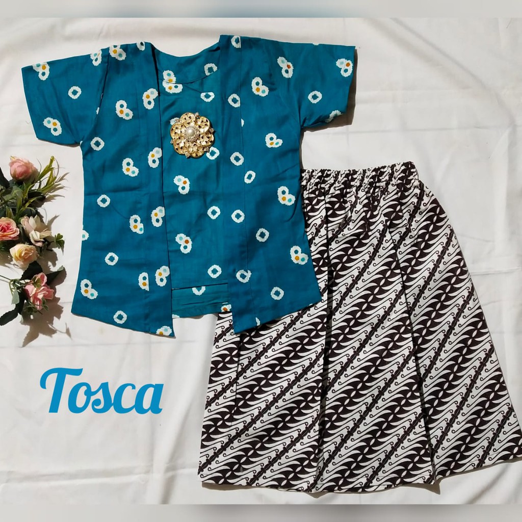 Banting Harga Setelan Batik Jumputan Anak Wanita Model Kutubaru Bahan Katun Warna Toska Bac28 336N7BC6Mr8KQ
