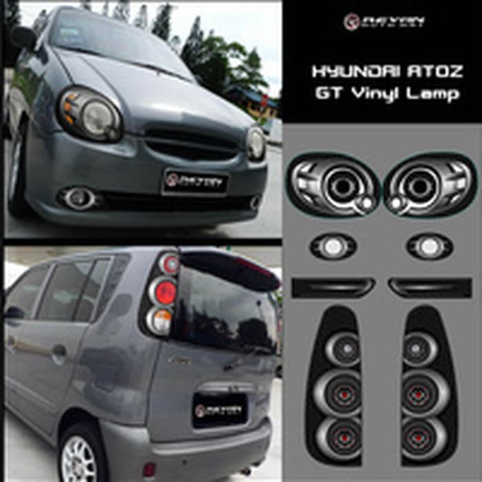 Sticker vinyl lamp 3D hyundai atoz