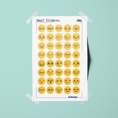

Bukuqu Stiker Deco Emoji Stickers untuk Notebook, Planner