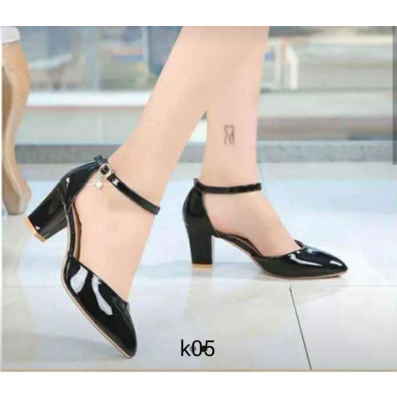 High heels wanita 4cm mangkuk tali SA95