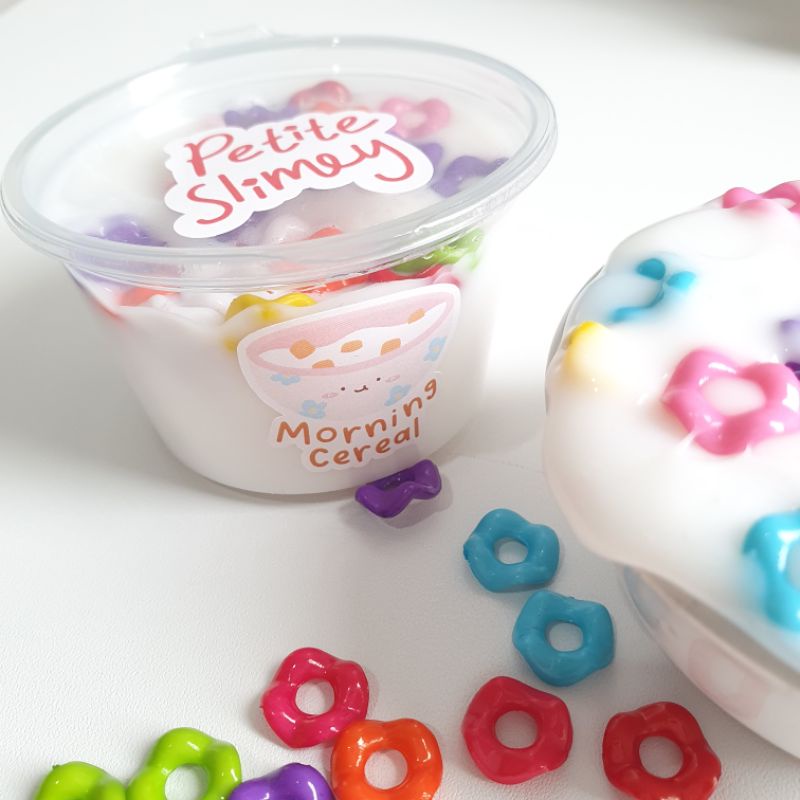 SLIMY Macarons 2 X 50g En Violet Et Rose - Set Slime Original Avec Differentes Masses De Jeu Paillettes Et Vermicelles A Pet Amz B