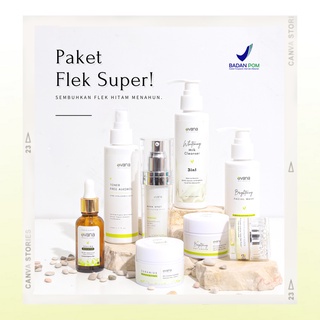 PAKET FLEK SUPER EVANA BEAUTY CARE - ANTI FLEK HITAM DAN SUPER MENCERAHKAN, DIJAMIN FLEK HITAM BAKAL