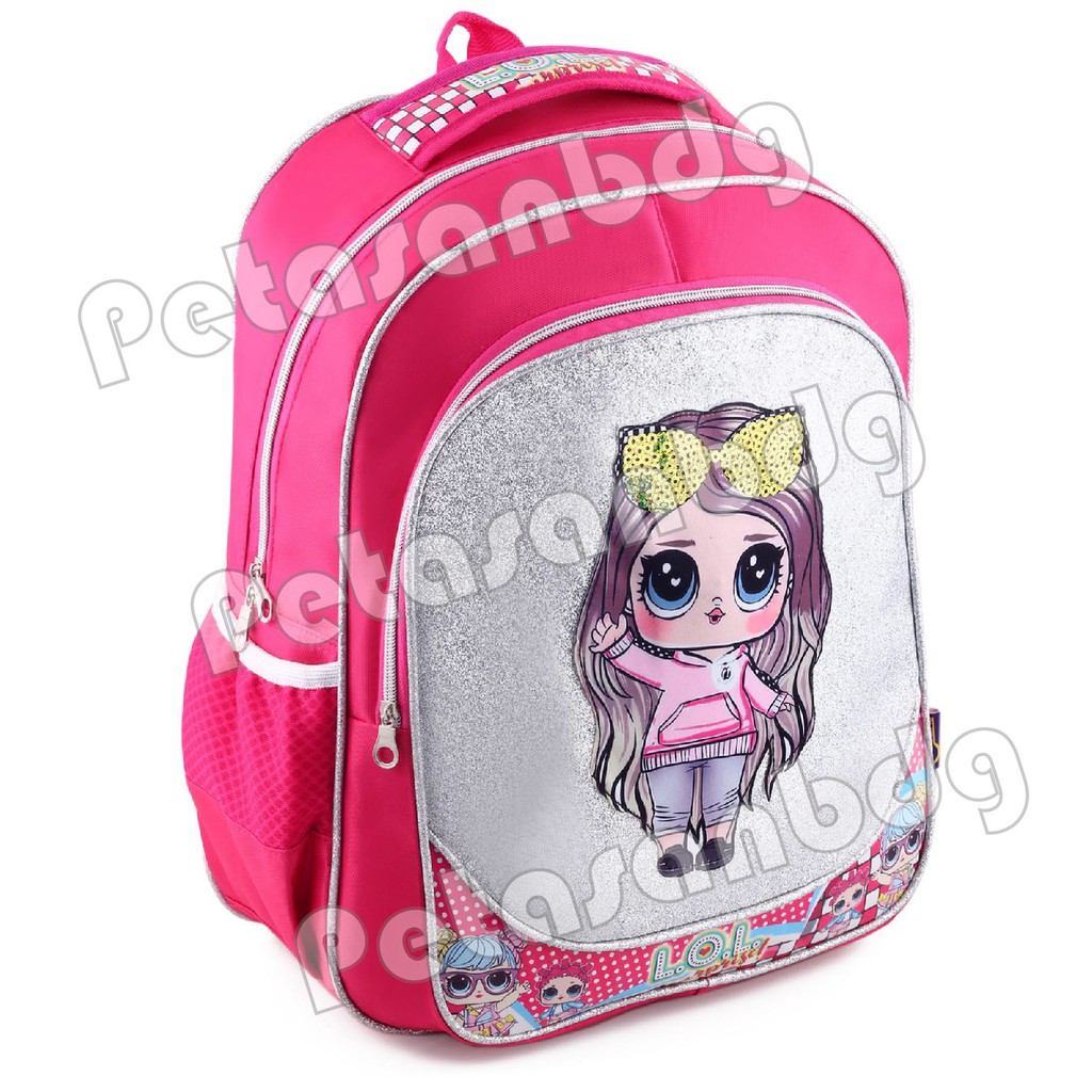 PTS - Ransel Sekolah Anak SD Perempuan Karakter LOL SURPRISE - Ransel Glitter LED MUSIC - SAY HI