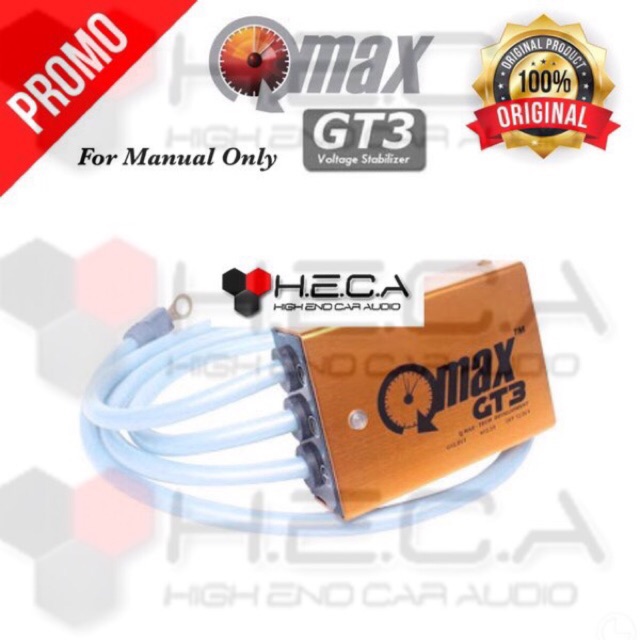 QMAX IVS GT3 Volt Voltage Stabilizer GT-3 Mobil Manual Q-MAX Performance