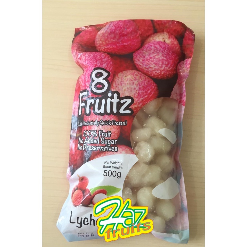 

8 Fruits IQF Whole Lychee 500 gram