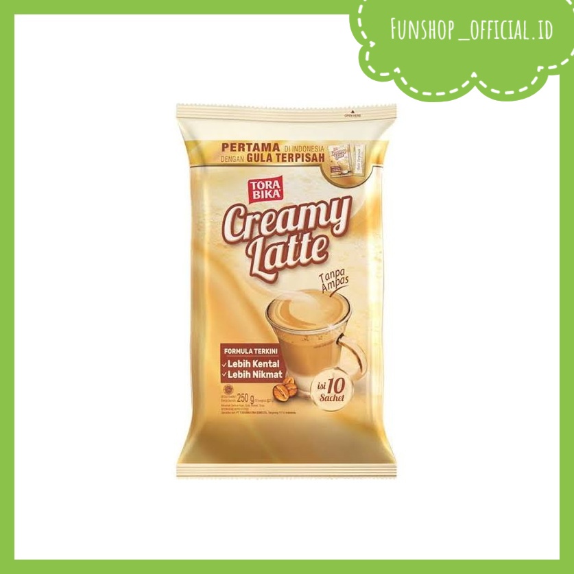 

TORA BIKA CREAMY LATTE BAG 10X25GR