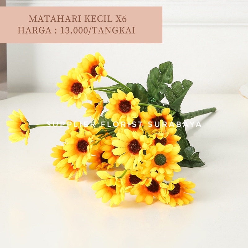 BUNGA PALSU MATAHARI ARTIFICIAL FLOWER SUNFLOWER BUNGA MAINAN TANAMAN HIAS