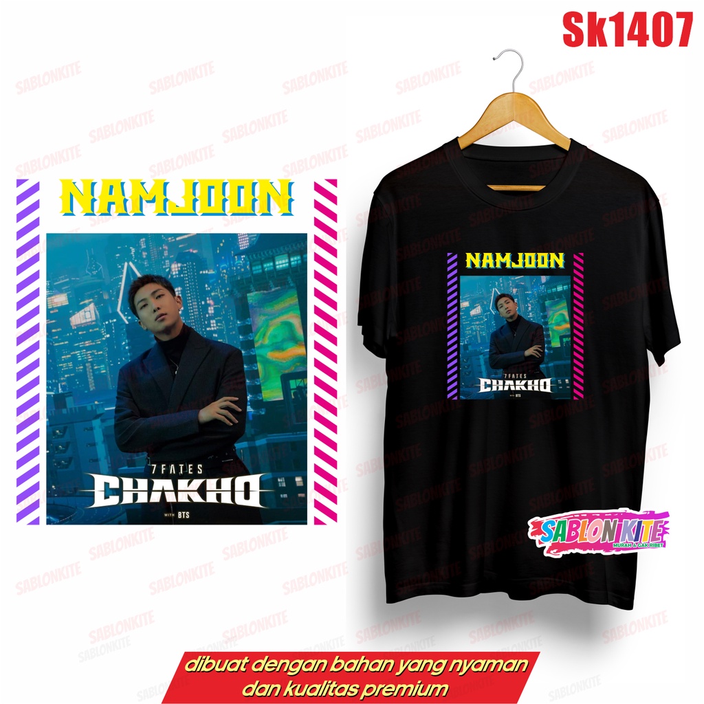 MURAH!!! KAOS KPOP MEMBER CHAKhO SK1407 JK SG V JH RM JIN JM BYK WARNA