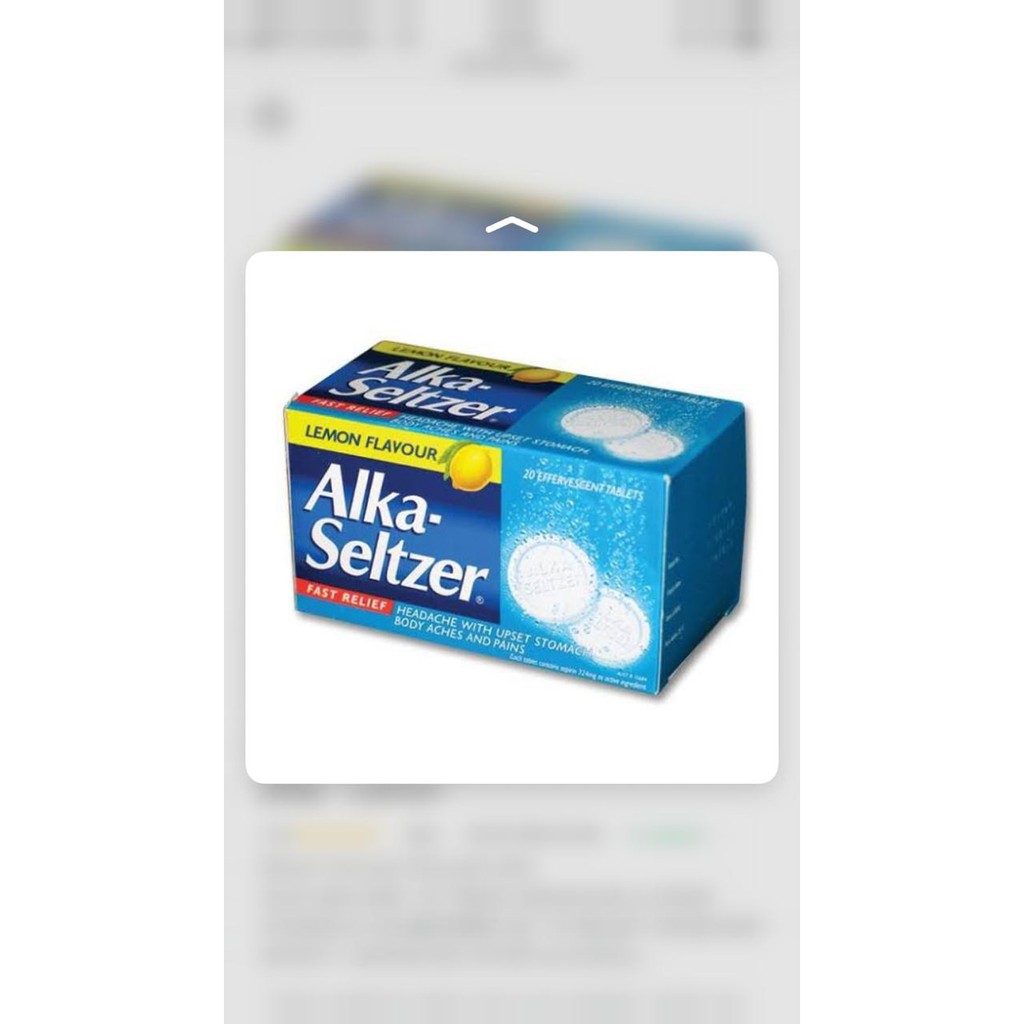 

Alka seltzer