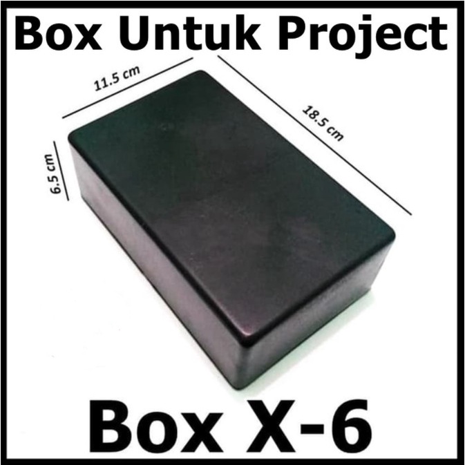 Box Hitam Kotak panel X6 X 6 Mikrotik Plastik Project Elektron