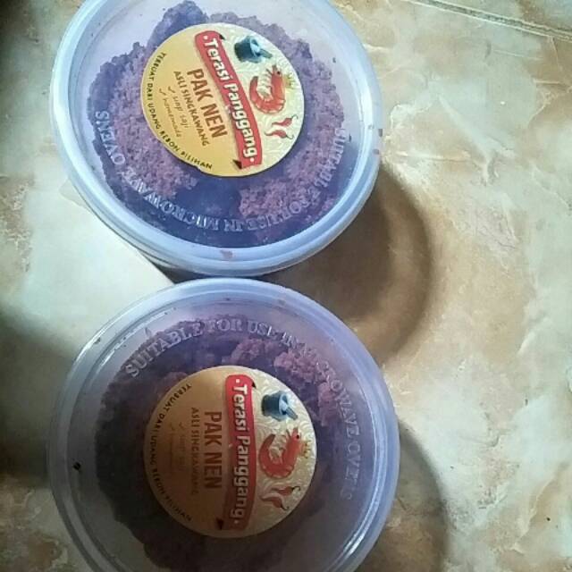 

terasi panggang pak nen terbuat dari udang rebon pilihan