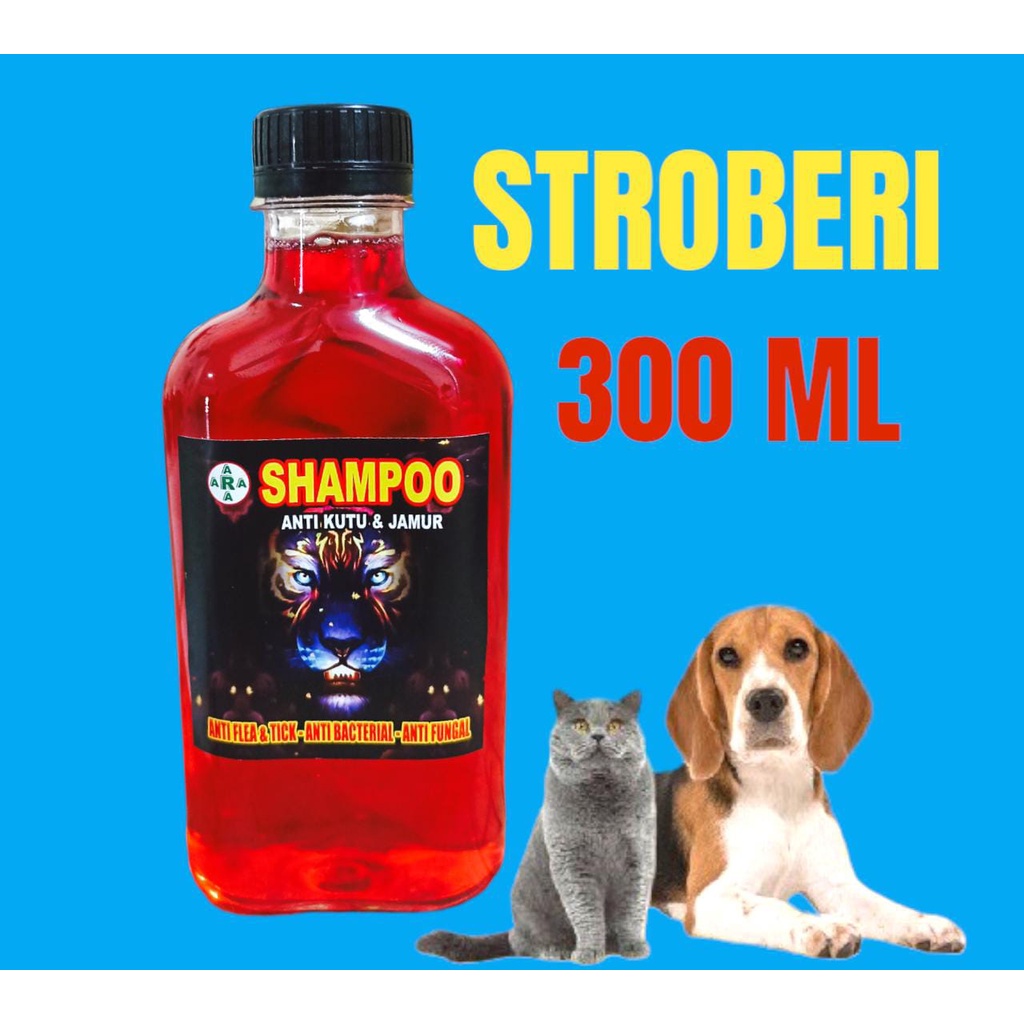 SAMPO KUCING DAN ANJING ANTI KUTU/JAMUR/RONTOK NETTO 300 ML