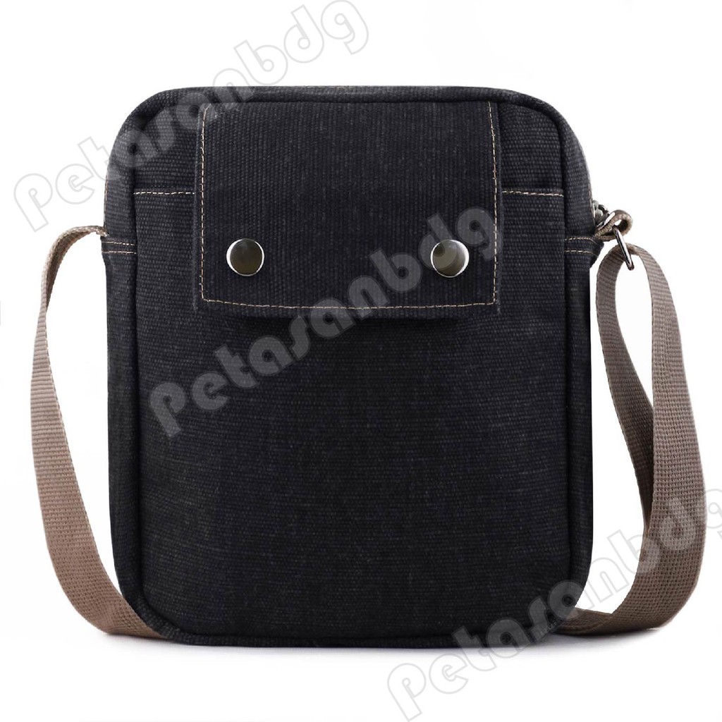 PTS -Braun Fox Douglas Canvas Multifunction Travel Satchel Messenger Shoulder Bag - Abu Tua