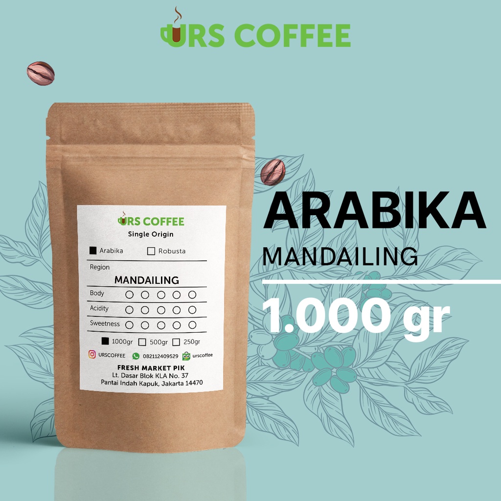 

Kopi Arabika Mandailing 1 kg