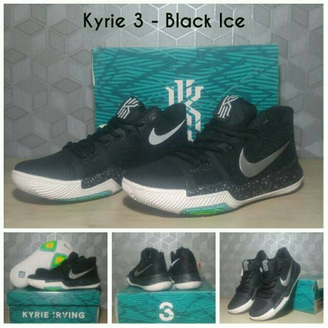 (FREE TALI SEPATU) KYRIE 3 BLACK ICE / KYRIE IRVING III / SEPATU BASKET MURAH