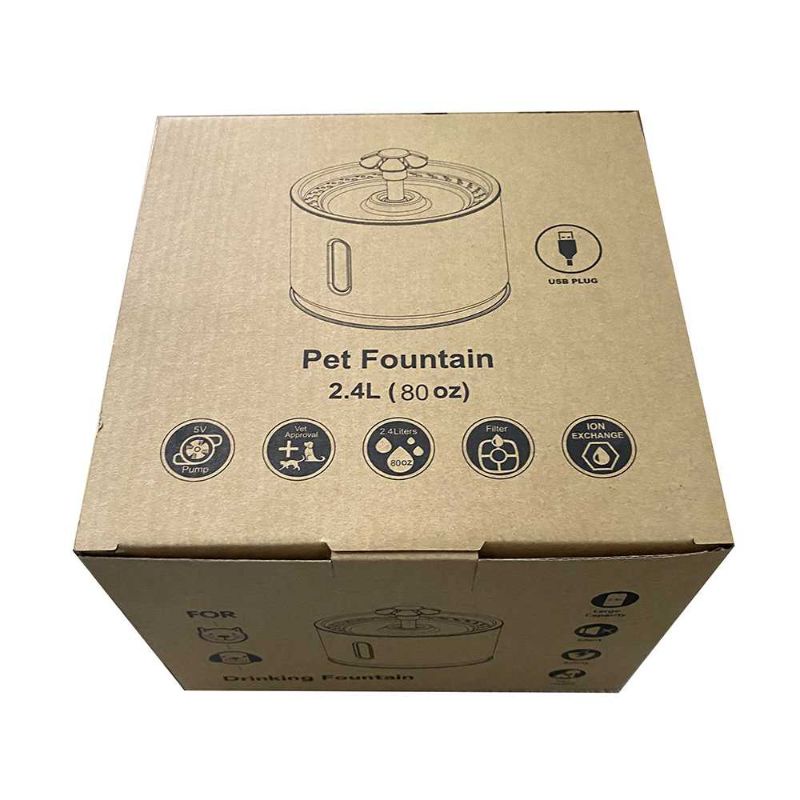 Dispenser Tempat Minum Kucing Anjing Pet Water Dispenser Fountain 2.4 Liter