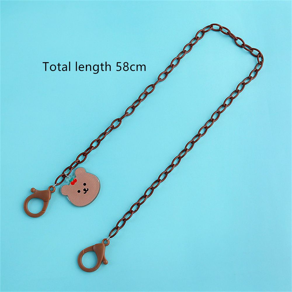 Top Tali Lanyard Holder Kacamata Anti Hilang Motif Kartun Beruang Bahan Akrilik Untuk Anak