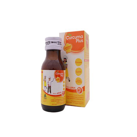 CURCUMA PLUS Support Appetite Syrup 60 ML Rasa Jeruk - Sirup Penambah Nafsu Makan Anak