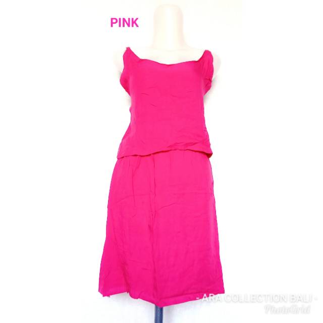 DRESS KIPIR POLOS ROK PENDEK BALI