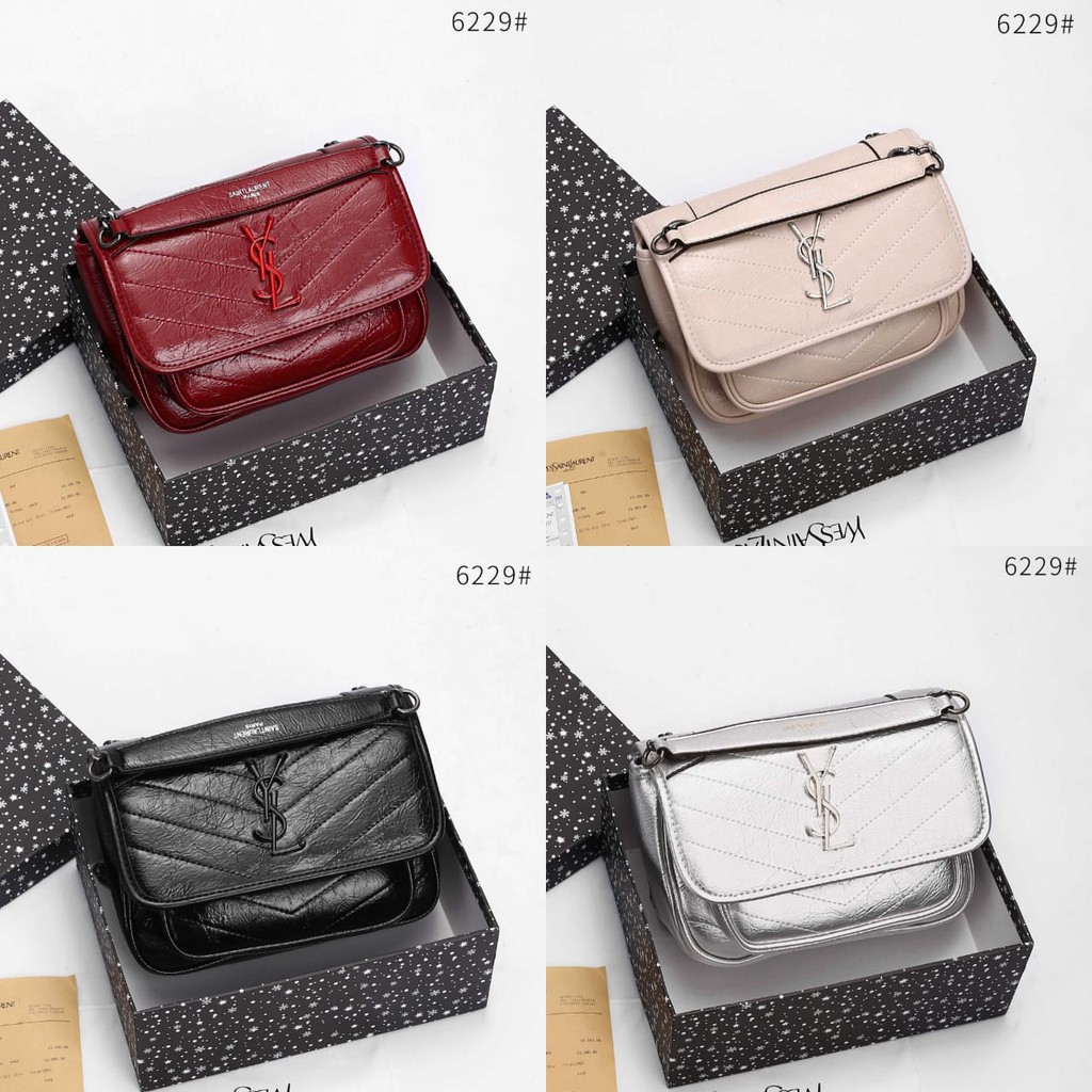 YSL Small Niki Leather Shoulder Bag