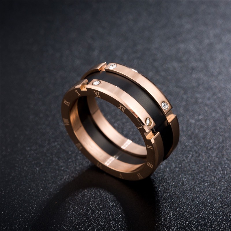 Cincin Titanium Mini Korea fashion cewek Wanita CK073 anti karat