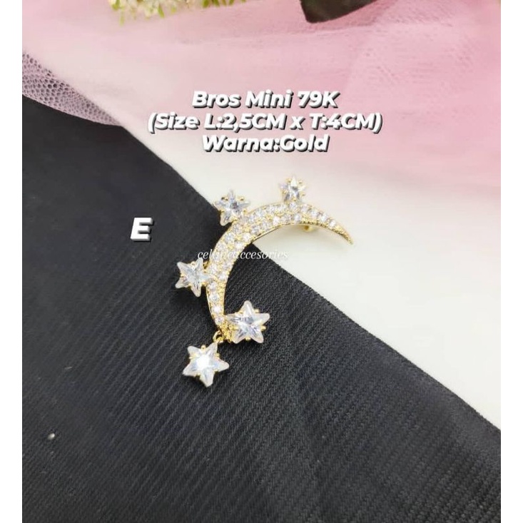 Bross mini Zirconia,bros mini swaroski high quality,bros kecil swaroski,bros dagu kecil-E
