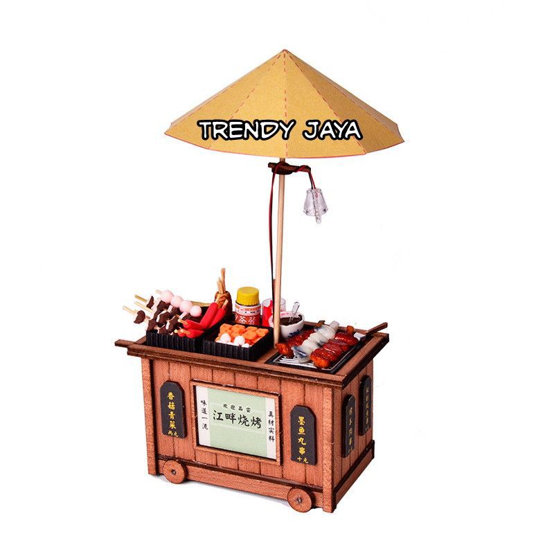 DIY Miniatur Kebab Cart Puzzle Craf DO IT YOURSELF (BM-821 LED)