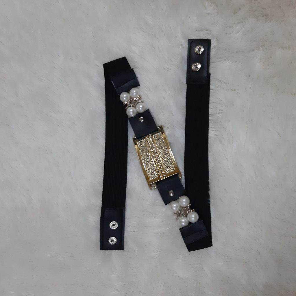 ikat pinggang mutiara/ikat pinggang wanita/belt karet