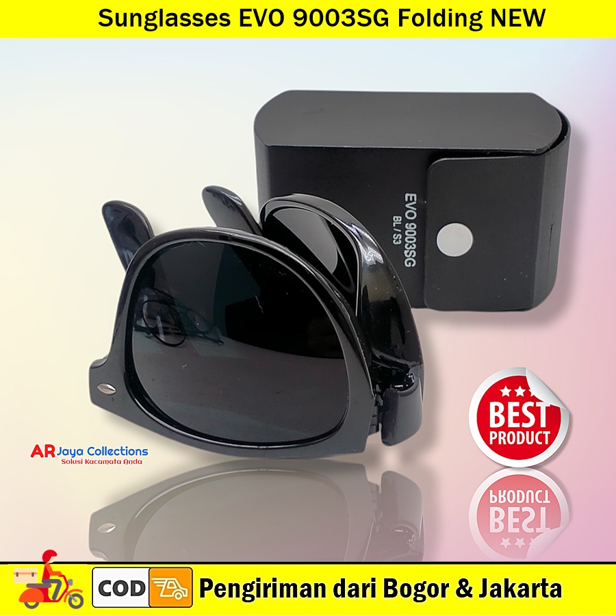 Sunglasses Wayfarer Folding Kacamata lipat pria wanita