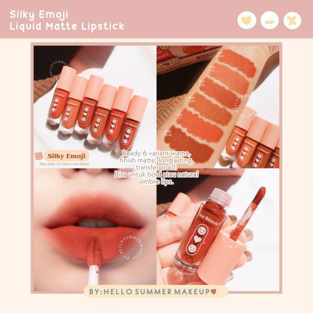 KBEAUTY - Silky Emoji Velvet Liquid  Matte Lipstick