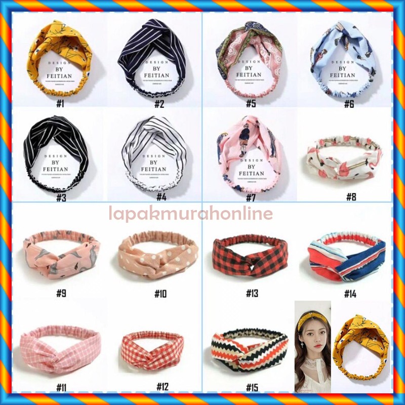 BANDANA SIMPUL / BANDANA SIMPUL ALA KOREA / BANDO ALA KOREA