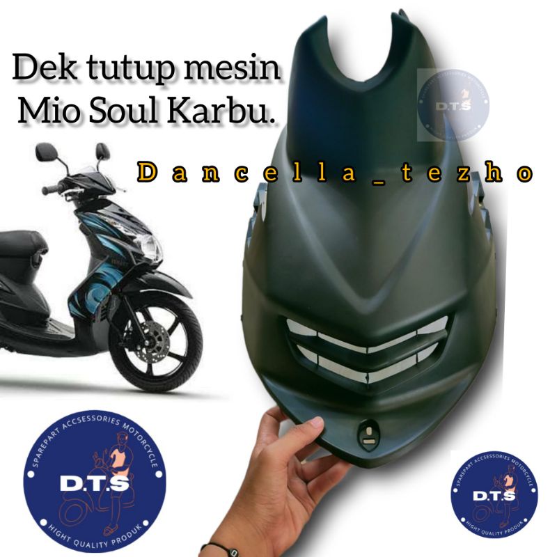 COVER TUTUP MESIN MIO SOUL KARBU / DEK TUTUP MESIN MIO SOUL KARBU