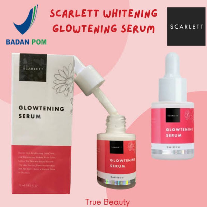 SCARLETT SERUM WHITENING BRIGHTLY EVER AFTER + ACNE SERUM SCARLET UNTUK KULIT NORMAL DAN ACNE