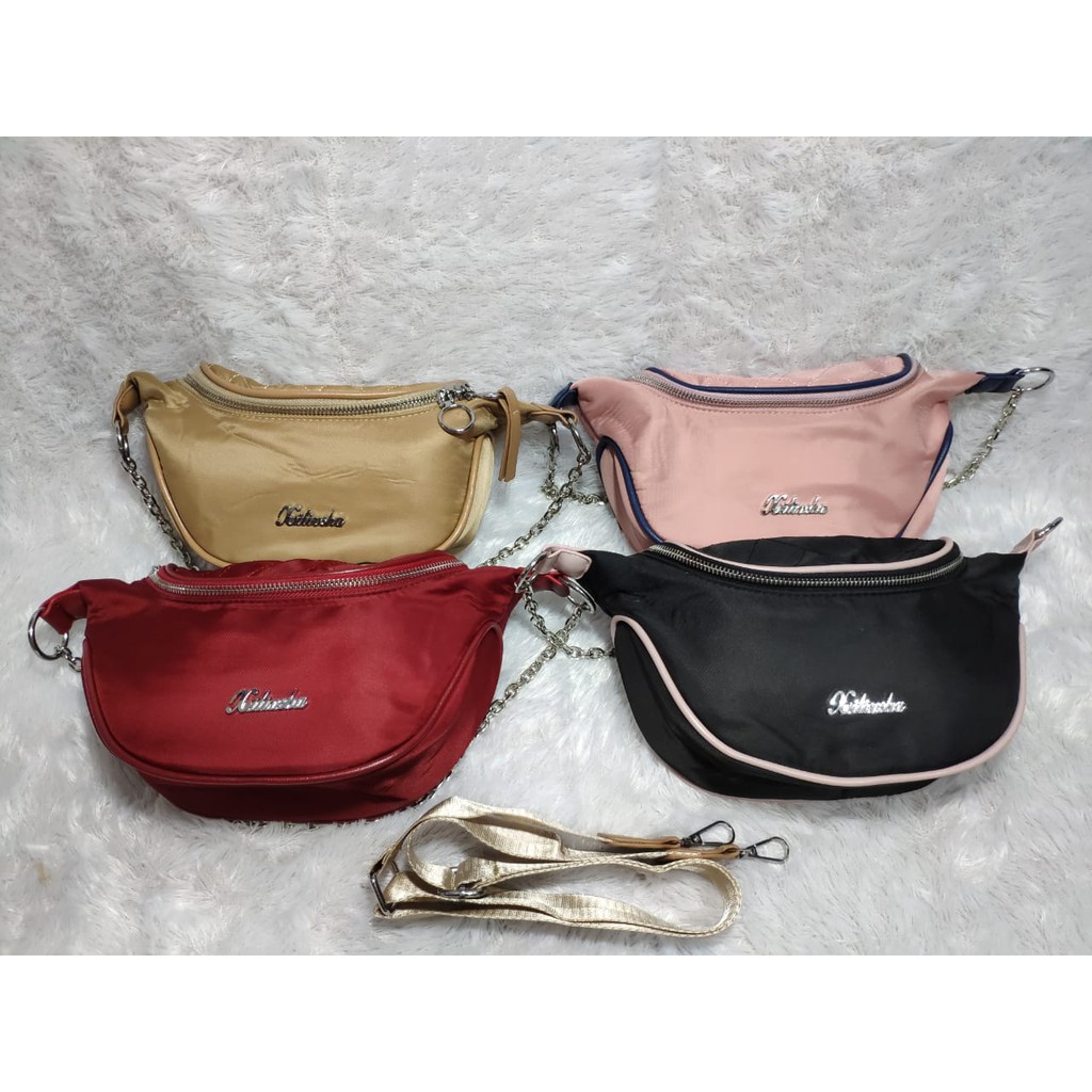 JK 669 1KG MUAT 3PCS TAS WAISTBAG SLINGBAG IMPORT P9869