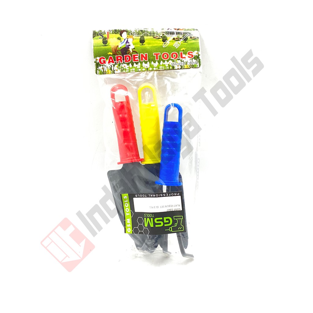 GSM Garden Tool Set - Alat Berkebun Peralatan Sekop Garukan Mini 3 in 1