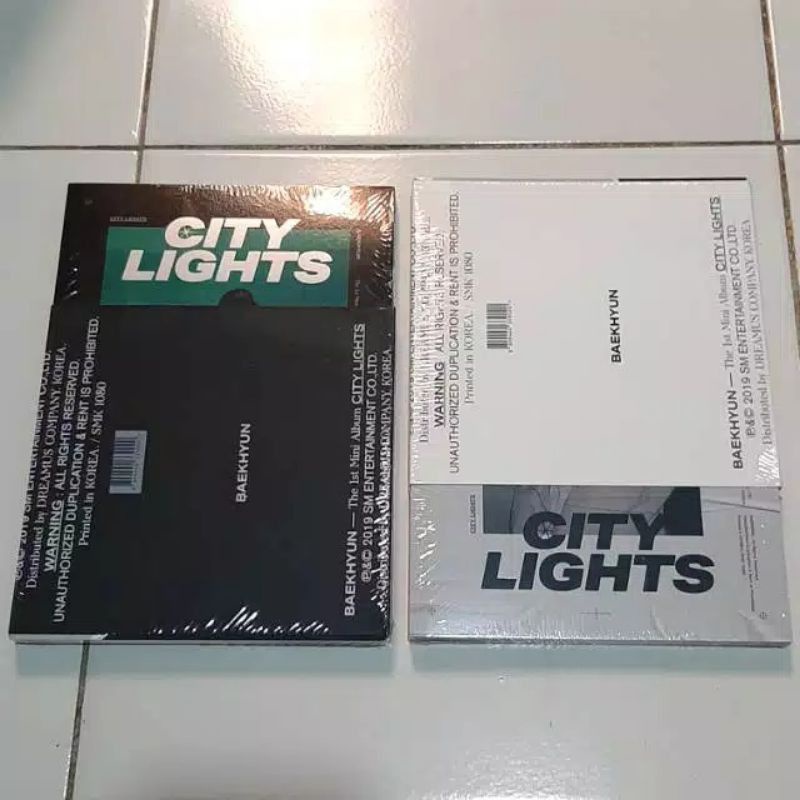 (FULLSET) ALBUM EXO BAEKHYUN CITY LIGHT OFFICIAL UNSEALED